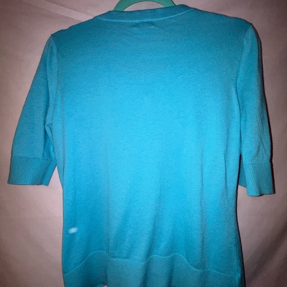Merona Teal Button-Up Sweater - Picture 4 of 8